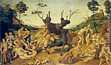 Piero Di Cosimo Famous Paintings - The Misfortunes of Silenus
